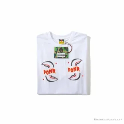 Hypeyourbeast Clothes BAPE Shark Head PONR Tee Shirt 'WHITE'