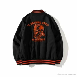 Hypeyourbeast BAPE X XO Red Jacket Baseball Uniform Clothes