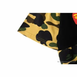 Hypeyourbeast Clothes BAPE KIDS Color Ape Head Camouflage Tee Shirt 'YELLOW'