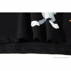 Hypeyourbeast Clothes BAPE Little Ape Head Tom And Jerry Chase Tee Shirt 'BLACK'