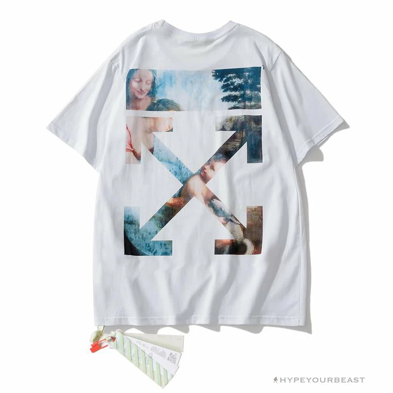 Hypeyourbeast OFF-WHITE The Virgin And Child With Saint Anne Tee Shirt 'WHITE' T-Shirts 2 Hypeyourbeast OFF-WHITE The Virgin And Child With Saint Anne Tee Shirt 'WHITE' T-Shirts