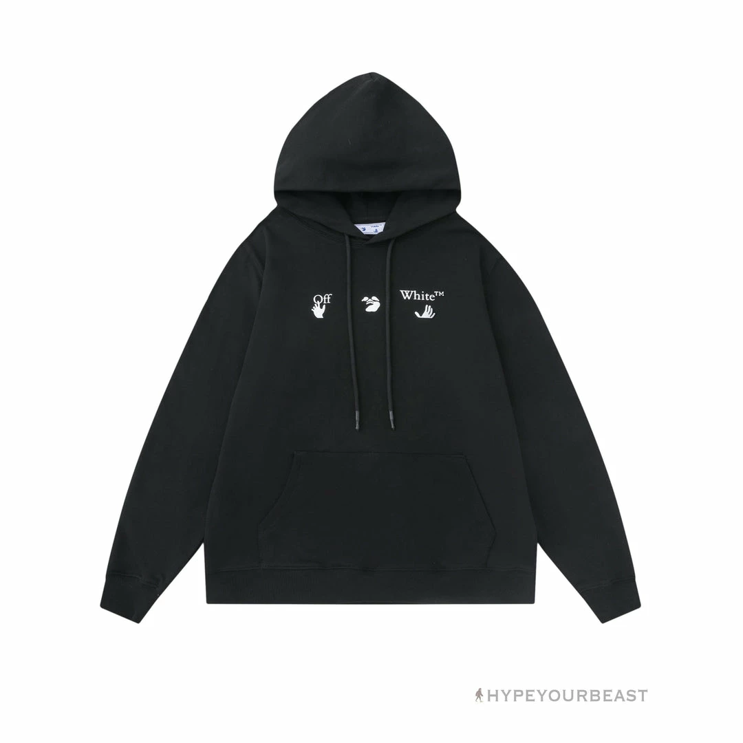 HypeYourBeast Off White Hoodie Royal - Black 2 HypeYourBeast Off White Hoodie Royal - Black