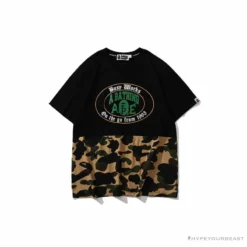 Hypeyourbeast BAPE Ape Man Head Gothic Body Camouflage Tee Shirt