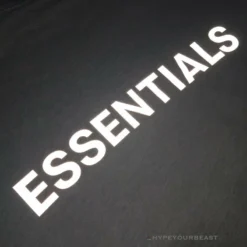 HypeYourBeast FOG Hoodie Reflective ‘ESSENTIALS’ Black Hoodies & Jackets