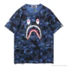 Hypeyourbeast BAPE Camouflage Shark Head Classic Cotton Short Sleeve Tee Shirt 'BLUE' Clothes