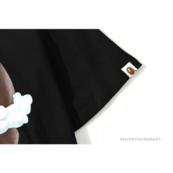 Hypeyourbeast Clothes BAPE Co-Branded Fly Boy Tee Shirt 'BLACK'