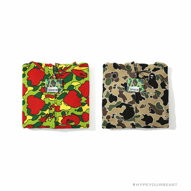 Hypeyourbeast BAPE Shark Head STA Star Camouflage Hoodie 'YELLOW' Clothes 16 Hypeyourbeast BAPE Shark Head STA Star Camouflage Hoodie 'YELLOW' Clothes