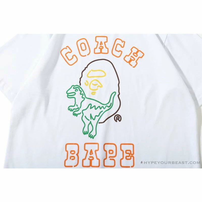 Hypeyourbeast BAPE Little Dinosaur Cartoon Line Tee Shirt 4 Hypeyourbeast BAPE Little Dinosaur Cartoon Line Tee Shirt