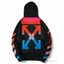 HypeYourBeast Off White Hoodie Blue Pink Hoodies & Jackets
