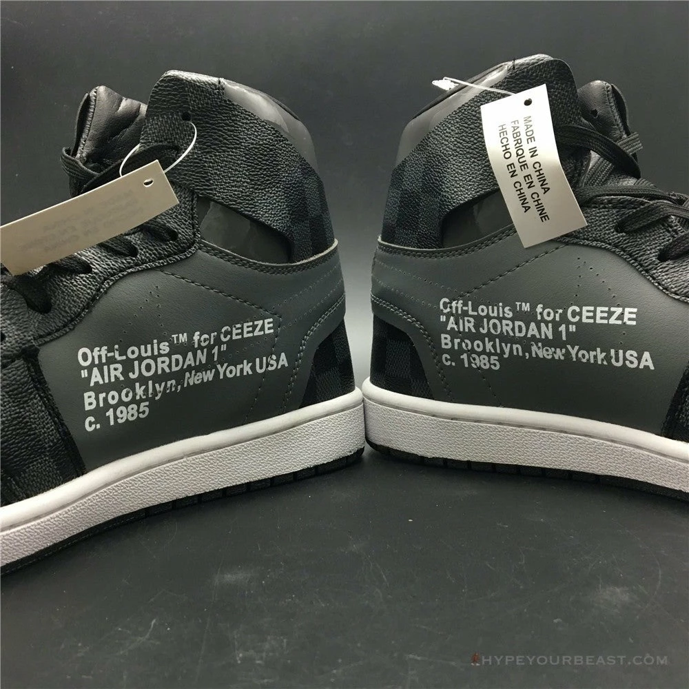 Hypeyourbeast Off White X Jordan 1 X LV Black 16 Hypeyourbeast Off White X Jordan 1 X LV Black