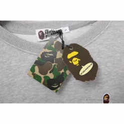 Hypeyourbeast BAPE Classic Ape Head Embroidered Long Sleeve Shirt 'GREY' 14 Hypeyourbeast BAPE Classic Ape Head Embroidered Long Sleeve Shirt 'GREY'