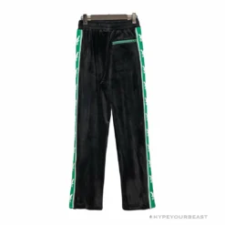 Hypeyourbeast OFF-WHITE Side Webbing Casual Green Letter Pants