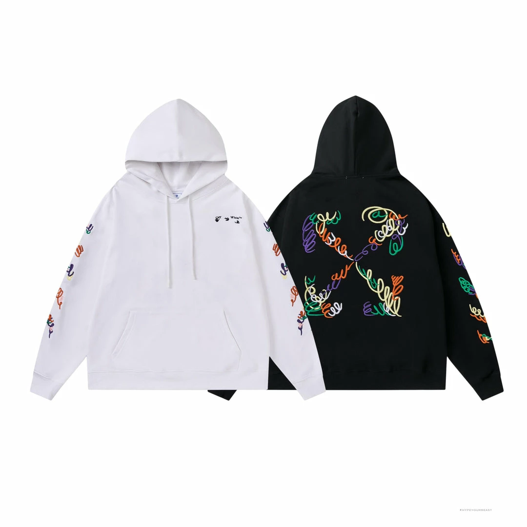 HypeYourBeast Off White Hoodie Embroidered Black Hoodies & Jackets 7 HypeYourBeast Off White Hoodie Embroidered Black Hoodies & Jackets