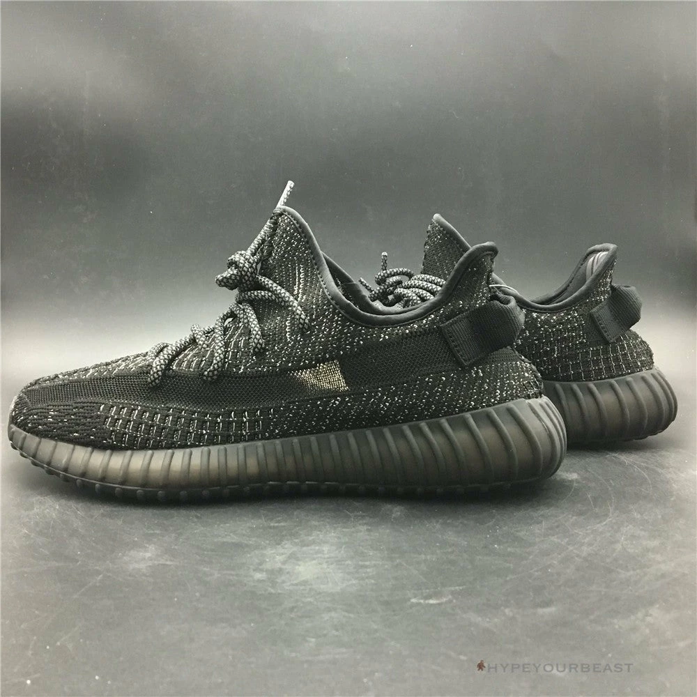 Hypeyourbeast Adidas Yeezy Boost 350 V2 Black / Black / Static 12 Hypeyourbeast Adidas Yeezy Boost 350 V2 Black / Black / Static