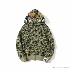 Hypeyourbeast Clothes BAPE Chinese Style Ink Camouflage 10th Anniversary Limited Hoodie 'GREEN'