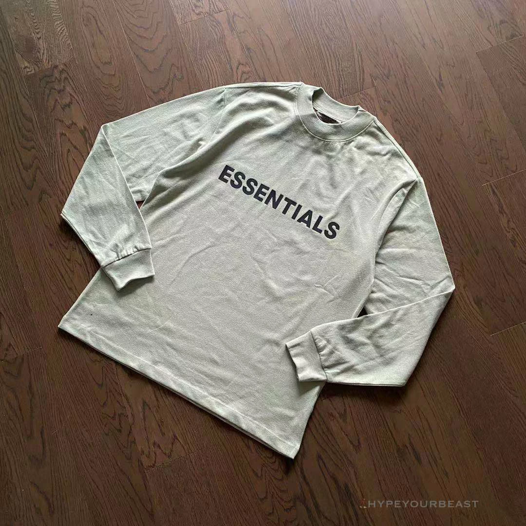 Hypeyourbeast Shirts FOG 'ESSENTIALS' Long Sleeve Shirt Cream 1 Hypeyourbeast Shirts FOG 'ESSENTIALS' Long Sleeve Shirt Cream