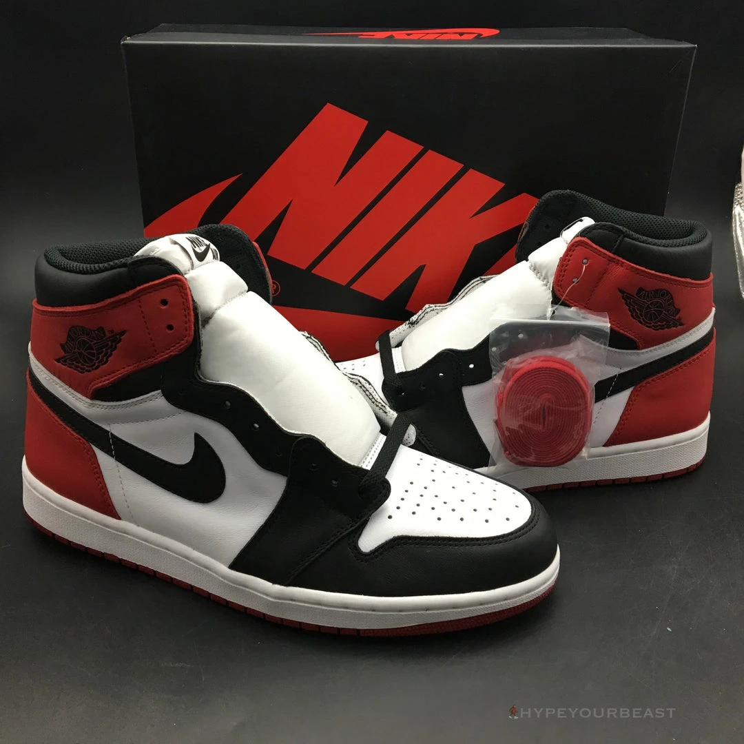 Hypeyourbeast Air Jordan 1 High 'Satin Black Toe' 4 Hypeyourbeast Air Jordan 1 High 'Satin Black Toe'