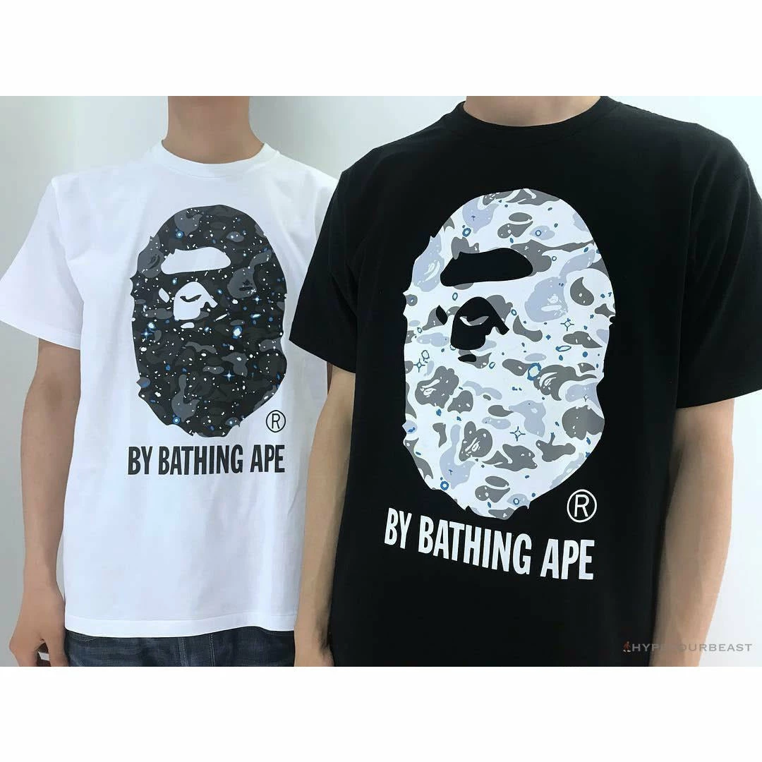 Hypeyourbeast Clothes BAPE Starry Sky Camouflage Luminous Great Ape Man Head Tee Shirt 'BLACK' 13 Hypeyourbeast Clothes BAPE Starry Sky Camouflage Luminous Great Ape Man Head Tee Shirt 'BLACK'