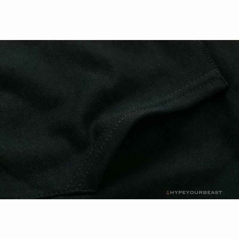 Hypeyourbeast BAPE Classic Ape Head Embroidered Standard Cotton Terry Hoodie 'BLACK' Clothes 7 Hypeyourbeast BAPE Classic Ape Head Embroidered Standard Cotton Terry Hoodie 'BLACK' Clothes