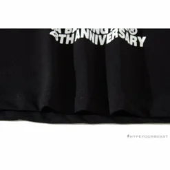 Hypeyourbeast BAPE Ape Man Head 28th Anniversary Camouflage Color Block Tee Shirt 'BLACK' Clothes