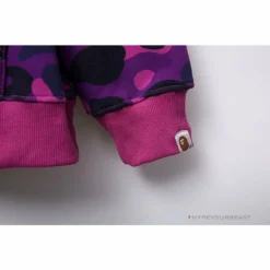 Hypeyourbeast BAPE X Bathing Ape Head Camouflage Hoodie 'PURPLE'