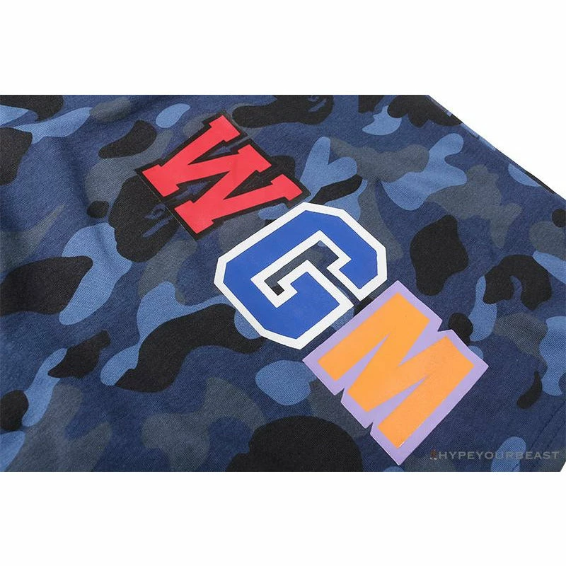 Hypeyourbeast BAPE Camouflage Shark Head Classic Cotton Short Sleeve Tee Shirt 'BLUE' Clothes 8 Hypeyourbeast BAPE Camouflage Shark Head Classic Cotton Short Sleeve Tee Shirt 'BLUE' Clothes