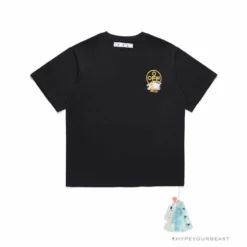 Hypeyourbeast OFF-WHITE Hawaiian Cow Arrow Tee Shirt 'BLACK'