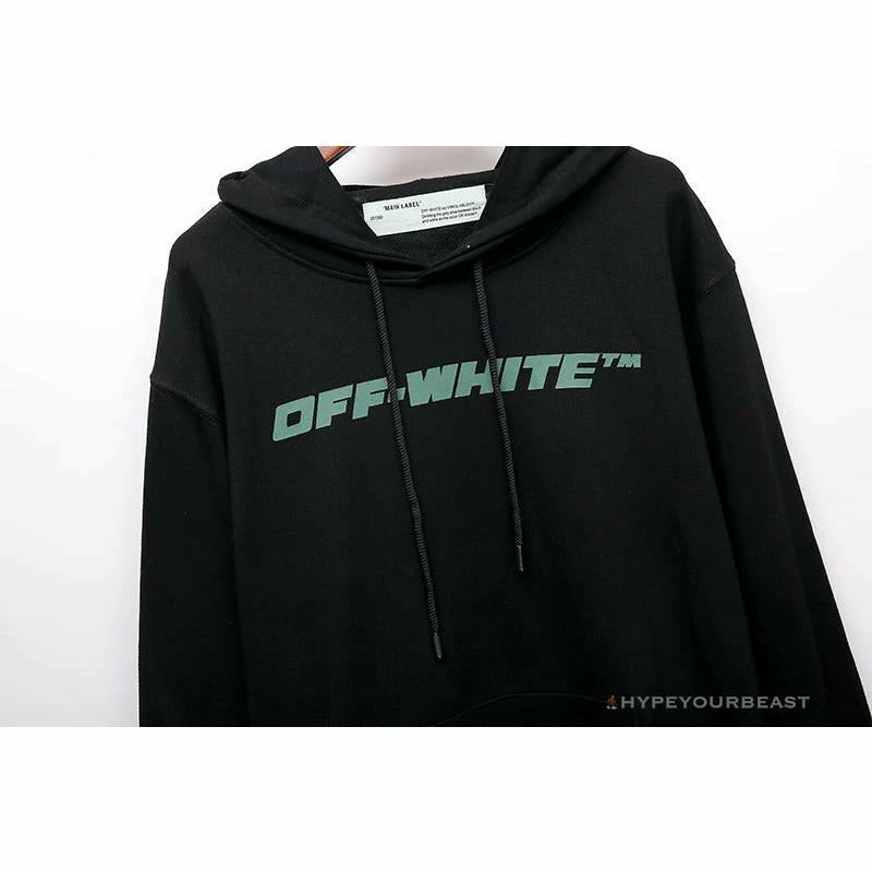 Hypeyourbeast Hoodies & Jackets OFF-WHITE Hand-Painted Utility Pole Worker Hoodie 'BLACK' 3 Hypeyourbeast Hoodies & Jackets OFF-WHITE Hand-Painted Utility Pole Worker Hoodie 'BLACK'