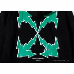 Hypeyourbeast Hoodies & Jackets OFF-WHITE Green Arrow Hoodie 'BLACK'
