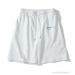 Hypeyourbeast OFF-WHITE Dimensional Sketch Shorts 'WHITE' Pants