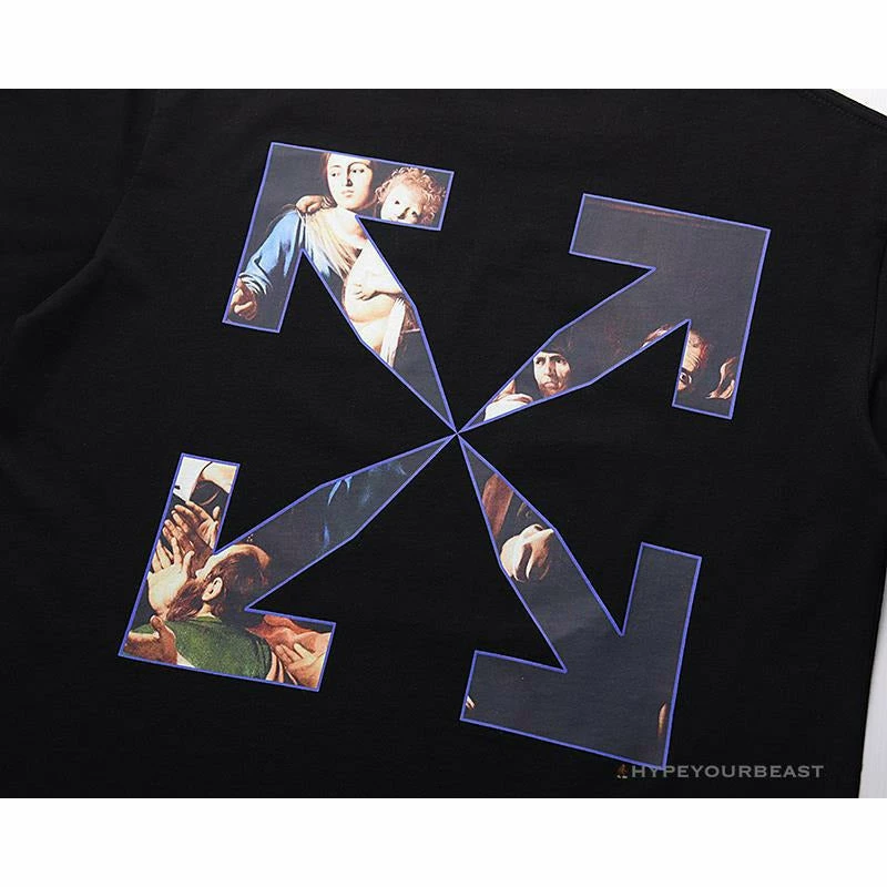 Hypeyourbeast OFF-WHITE Baroque Angel Religious Painting Tee Shirt 'BLACK' T-Shirts 8 Hypeyourbeast OFF-WHITE Baroque Angel Religious Painting Tee Shirt 'BLACK' T-Shirts
