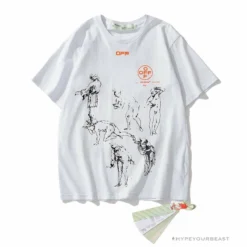 Hypeyourbeast OFF-WHITE The Virgin And Child With Saint Anne Tee Shirt 'WHITE' T-Shirts 5 Hypeyourbeast OFF-WHITE The Virgin And Child With Saint Anne Tee Shirt 'WHITE' T-Shirts