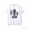 Hypeyourbeast BAPE X Star Wars Collaboration Black Warrior Tee Shirt 'WHITE' Clothes