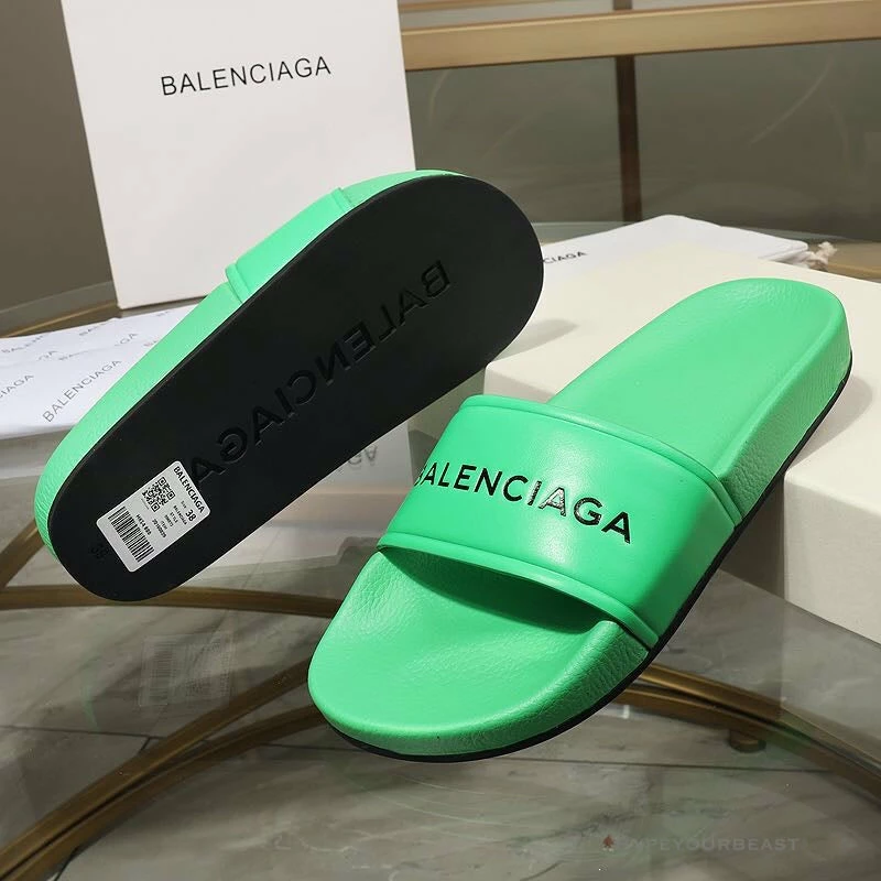 HypeYourBeast Balenciaga Slides BCG Slides Green 3 HypeYourBeast Balenciaga Slides BCG Slides Green