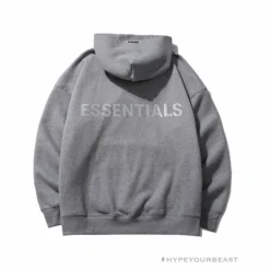 HypeYourBeast Hoodies & Jackets FOG Hoodie Reflective ‘ESSENTIALS’ Dark Gray