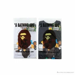 Hypeyourbeast BAPE Baby Milo Color Letter Monkey Tee Shirt 'BLACK'