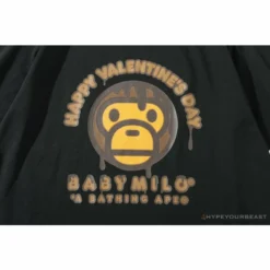 Hypeyourbeast BAPE Baby Milo Valentine's Day Chocolate Tee Shirt 'BLACK' 15 Hypeyourbeast BAPE Baby Milo Valentine's Day Chocolate Tee Shirt 'BLACK'