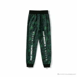 Hypeyourbeast Clothes BAPE X RAZER Co-Branded Gaming Camouflage Green Pants