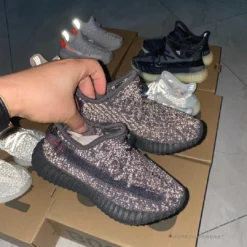 HypeYourBeast Adidas Yeezy Boost 350 V2 'Static Black Reflective' (Infant)
