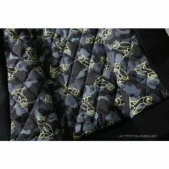 Hypeyourbeast BAPE OVO Patchwork Baseball Owl Jacket Clothes