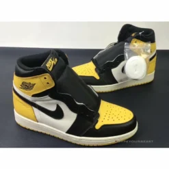 HypeYourBeast Air Jordan 1 High Yellow Toe Black White