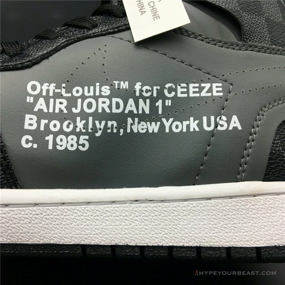 Hypeyourbeast Off White X Jordan 1 X LV Black 18 Hypeyourbeast Off White X Jordan 1 X LV Black
