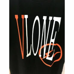 HypeYourBeast T-Shirts Vlone Orange And Black Tee Shirt