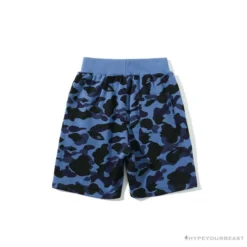 Hypeyourbeast BAPE X READYMADE Tiger Head Foam Camouflage Shorts 'BLUE' Clothes