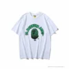 Hypeyourbeast BAPE Paint Splash Green Camouflage Tee Shirt 'WHITE' Clothes