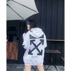 HypeYourBeast Hoodies & Jackets Off White Hoodie White & Black 17 HypeYourBeast Hoodies & Jackets Off White Hoodie White & Black