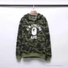 Hypeyourbeast Clothes BAPE X Bathing Ape Head Camouflage Hoodie 'GREEN'