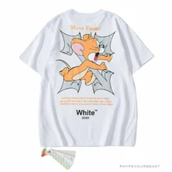 Hypeyourbeast T-Shirts OFF-WHITE Jerry Move Faster Tee Shirt 'WHITE'