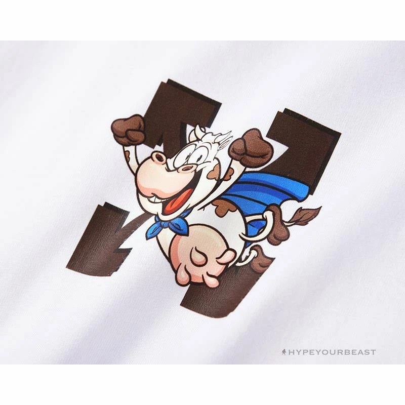 Hypeyourbeast T-Shirts OFF-WHITE Arrow Flying Cow Tee Shirt 'WHITE' 11 Hypeyourbeast T-Shirts OFF-WHITE Arrow Flying Cow Tee Shirt 'WHITE'