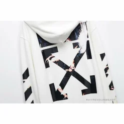 Hypeyourbeast OFF-WHITE Angel Jesus Religious Print Hoodie 'WHITE'